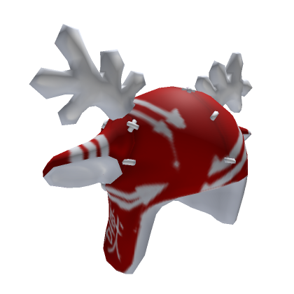 Roblox Item Reindeer Cap Red