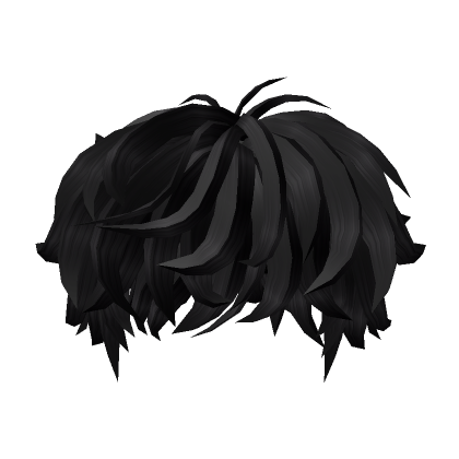 black emo y2k messy curly anime boy hair's Code & Price - RblxTrade