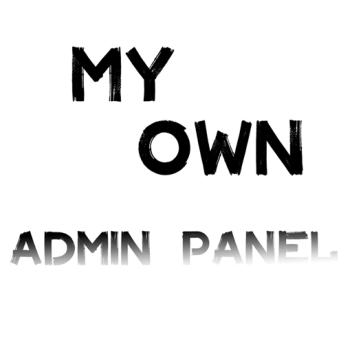 My own admin panel