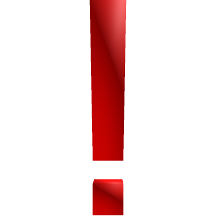 Roblox Item red exclamation mark