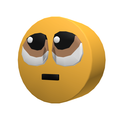 Recolorable Relieved Emoji Head - Roblox