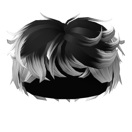 Careless Messy Boy Hair White Black'S Code & Price - Rblxtrade