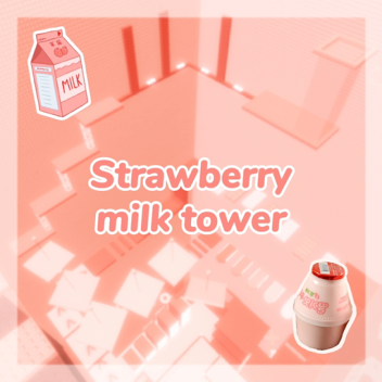 Torre de leite de morango (torre de morango)