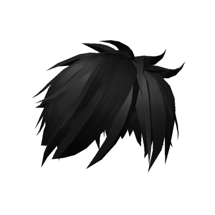 Black Messy Hairstyle - Roblox