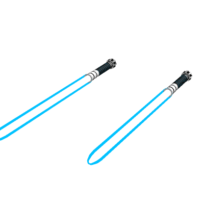 Holdable Dual Light Blue Laser Swords Light | Roblox Item - Rolimon's