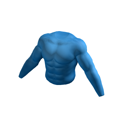 Roblox Item Realistic Slim Muscle Suit in Blue