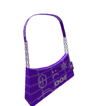 Purple Doodle Double Chain Bag 3.0 :( | Roblox Item - Rolimon's