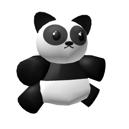 Giant Panda Baby Pet Black Backpack White Animal's Code & Price - RblxTrade