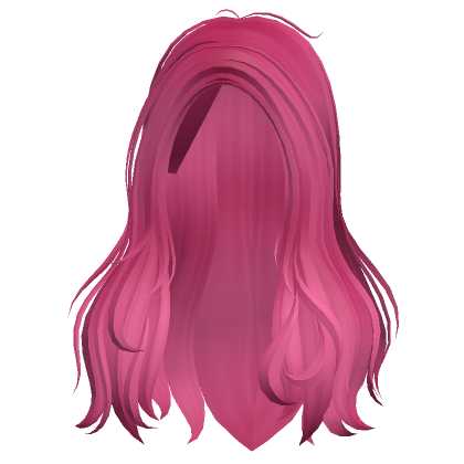 Black&Pink Lush Wavy Hair w/ Bangs - Roblox