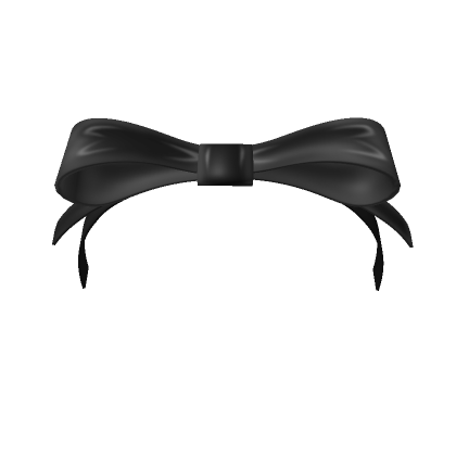 Roblox Item Cute black preppy bow