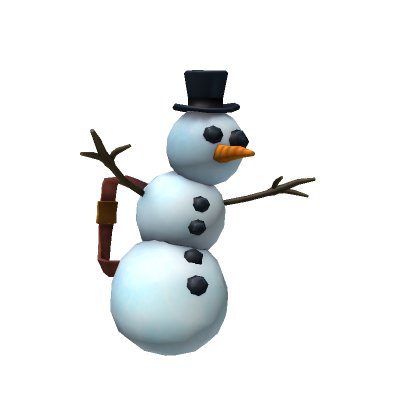 Roblox Item Holiday Snowman Backpack