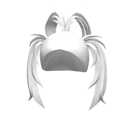 Roblox Item Cyber Y2K Tri Pigtails in White