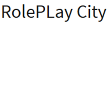 [BACK!]RolePlay City (Beta)