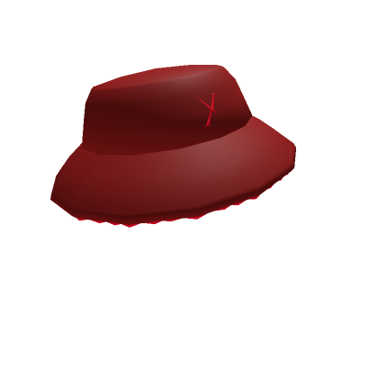 Roblox Item Red Fluffy Bottom Hat