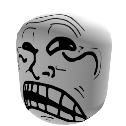 Cursed Troll Face (Big Head) | Roblox Item - Rolimon's