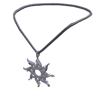 1.0 Divine Sun Power Silver Necklace - DRESSX | Roblox Item