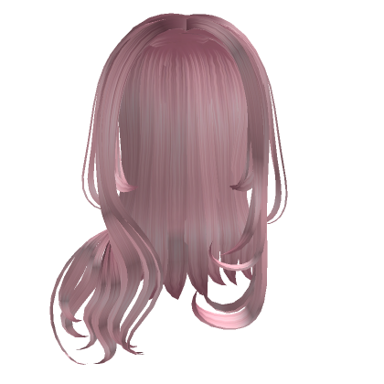 Pink Messy Straight Hair | Roblox Item - Rolimon's