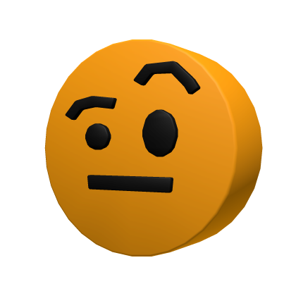 Face With Raised Eyebrow Emoji Head - Roblox