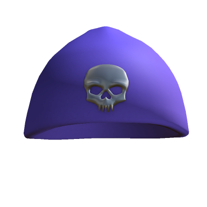 Metal Skull Purple Hat 