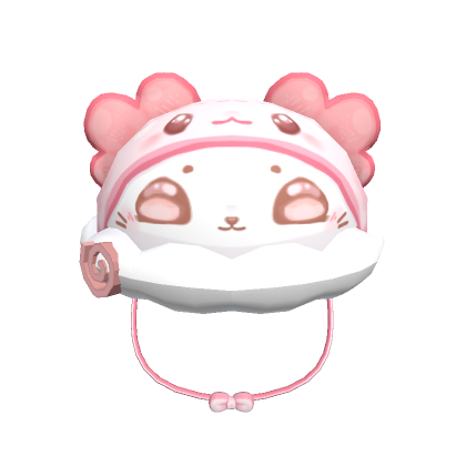 Kawaii Axolotl Seal Fluff Hat - Roblox