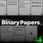 Binary Papers - Fill In The Card 