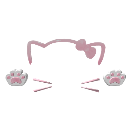 cute kawaii kitty pink paw filter