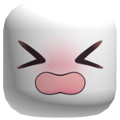Flustered Anime Face [White] | Roblox Item - Rolimon's