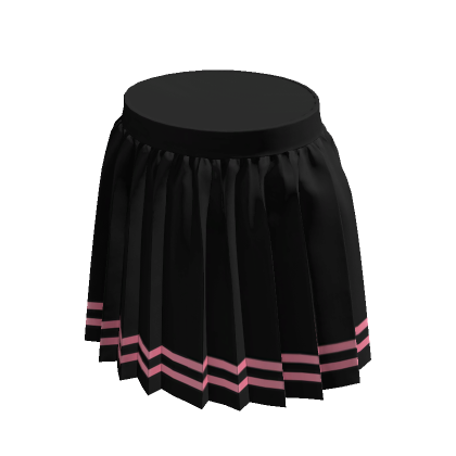 Pink Striped Black Pleated Skirt Roblox