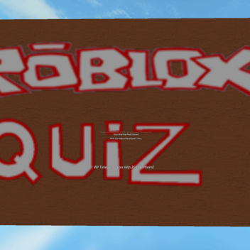 ROBLOX Quiz - Can you answer all of them?