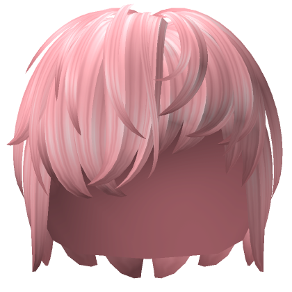 Roblox Item Messy Mod Hair (Pink)