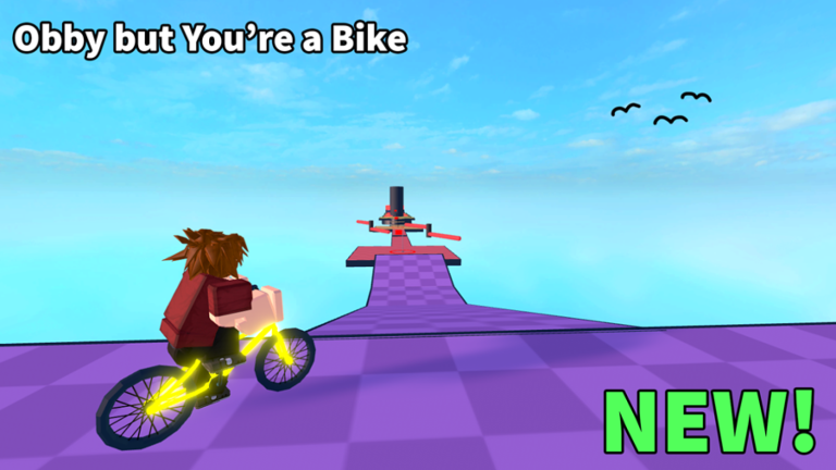 Obby But You're on a Bike