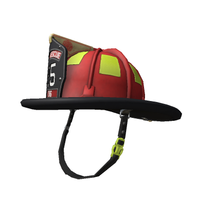 Roblox Item Red Firefighter Helmet REDUX