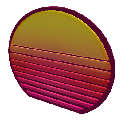 Roblox logo game - Oof (single line - vintage retro sunset), gamer - Roblox  - Pin