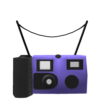 Roblox Item Cute Disposable Camera (Purple)