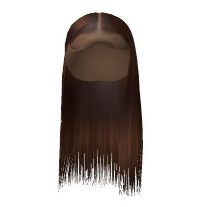 Roblox Item Middle Part Silk Press In Brown