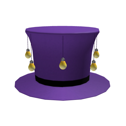 Roblox Item Purple Light Bulb Top Hat