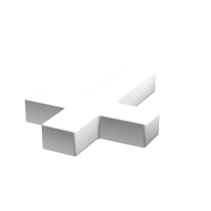 Roblox Item Holdable White Cross