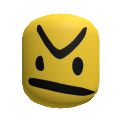 Yellow Angry Noob Head - Roblox