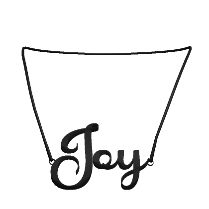 Roblox Item Black Joy Necklace (3.0)