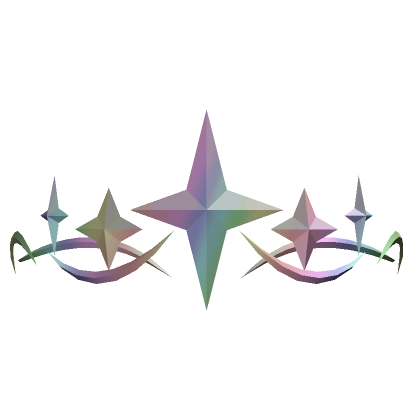 Pastel Rainbow Star Crown's Code & Price - RblxTrade