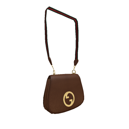 Gucci Blondie Small Leather Shoulder Bag in Brown - Gucci