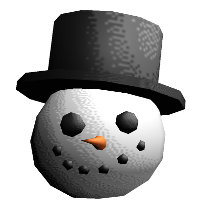 Roblox Item Retro Dithered Snowman Head