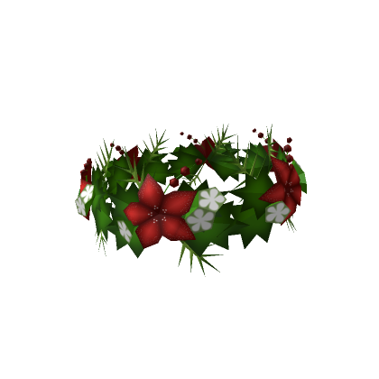 Roblox Item Holiday Poinsettia Crown