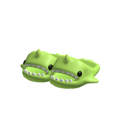 Roblox Item 3.0 Lime Shark Slippers