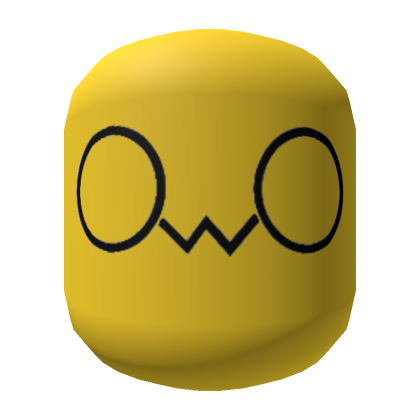 Roblox Item Cute Mask - OwO Face (Noob)