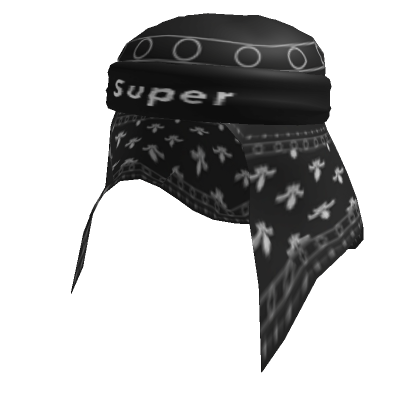 Bandana w/ Headband Black | Roblox Item - Rolimon's