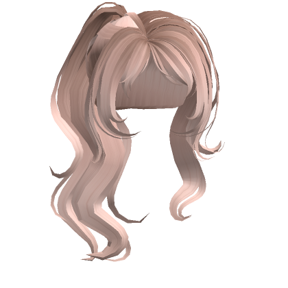 Strawberry Blonde Elegant Wavy Long High Ponytail | Roblox Item - Rolimon's
