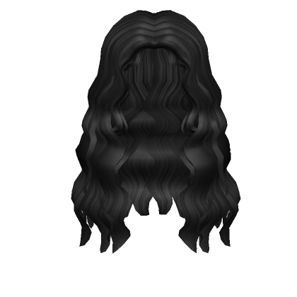 Long Black Wavy Hair  Roblox Item - Rolimon's