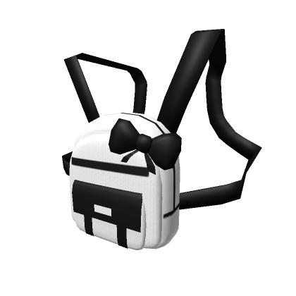 Roblox Item Mini Bow Backpack White