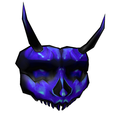 Roblox Item Cyber Oni Mask - Blue